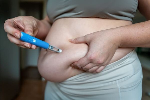 Can weight-loss injections trigger eczema or skin irritation?