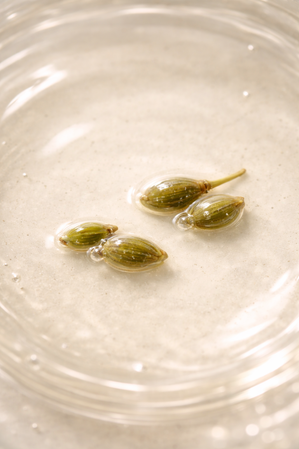 Derma Sensitive caper extract, a patented active ingredient in KALME skincare clinically studied to reduce skin redness and reactivity by up to 70% in rosacea-prone skin