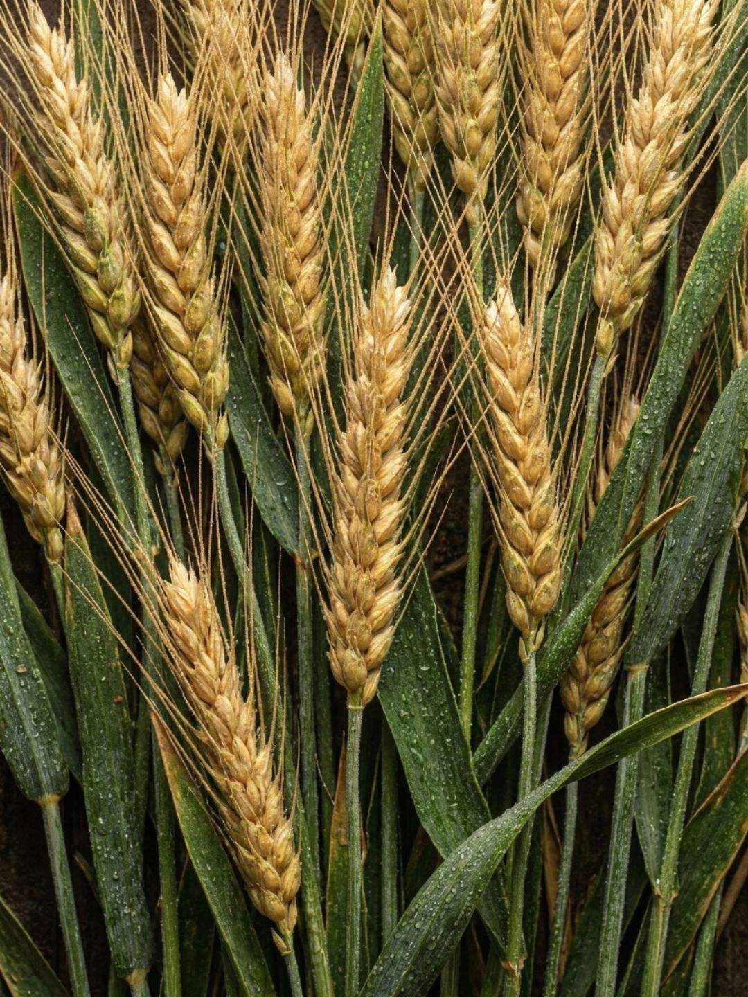 Wheat amino acids, shown as ripe ears of wheat in a field